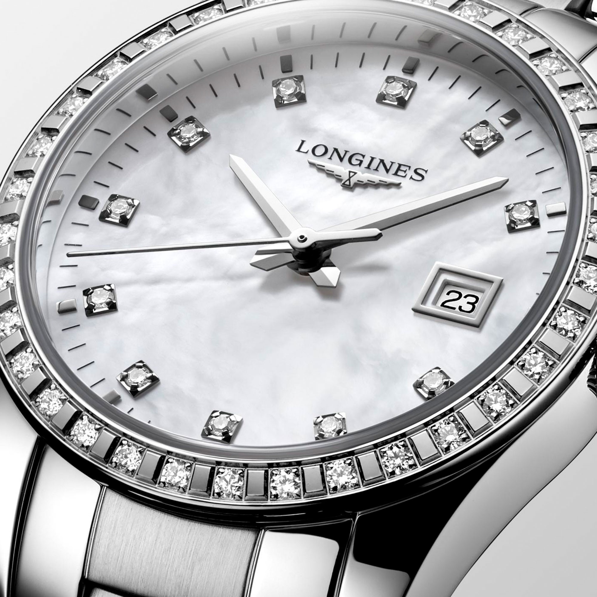 ساعت مچی زنانه لونژین مجموعه کانکوئیست کلاسیک مدل L2.286.0.87.6