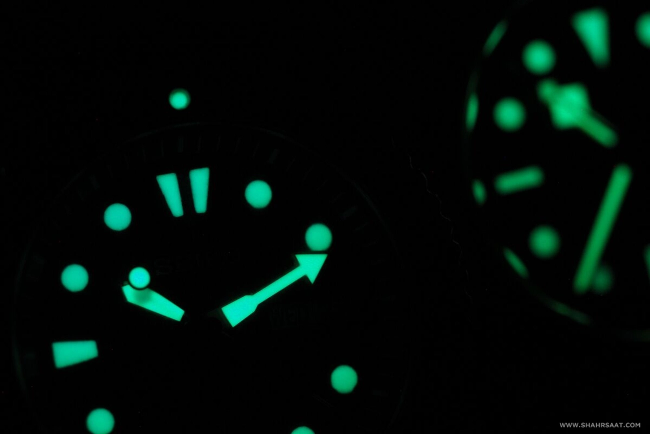 رنگ رادیوم - قابلیت لومینوس ساعت شب نما