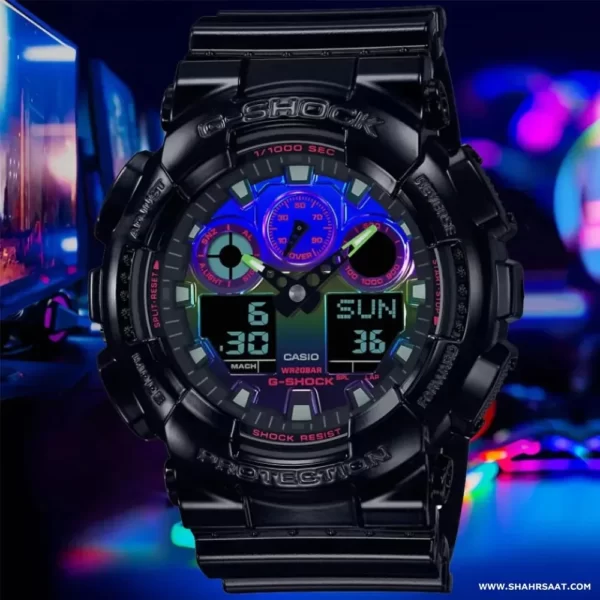 ساعت مچی کاسیو مدل GA-100RGB-1ADR